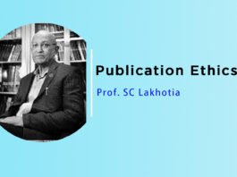 Lecture on Publication Ethics by Prof. SC Lakhotia
