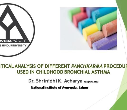 Panchkarma procedures used in Childhood Bronchial Asthma