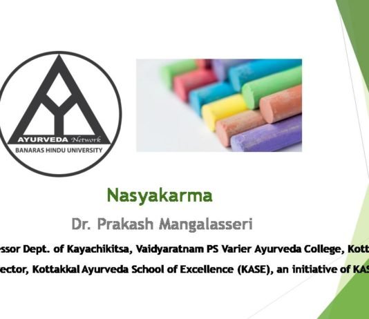 Nasya-karma- A critical analysis