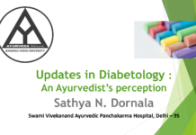 Updates in Diabetology : An Ayurvedist’s perceptions