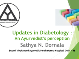Updates in Diabetology : An Ayurvedist’s perceptions