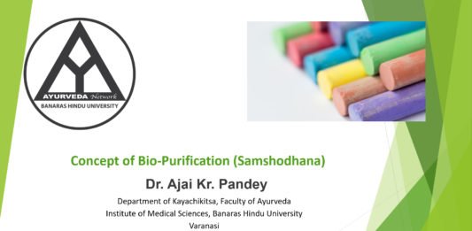 ‘Concept of Bio-Purification (Samshodhana)’ by Dr. Ajai Kumar Pandey