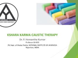 ‘Kshara Karma Caustic Therapy’ by Prof. P Hemantha Kumar