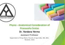 ‘Physio – Anatomical Consideration of Pranavaha Srotas’ by Dr. Vandana Verma