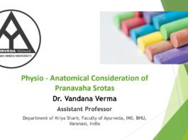 ‘Physio – Anatomical Consideration of Pranavaha Srotas’ by Dr. Vandana Verma