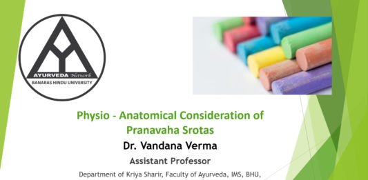‘Physio – Anatomical Consideration of Pranavaha Srotas’ by Dr. Vandana Verma