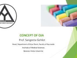 ‘Understanding the concept of Ojas’ by Prof. Sangeeta Gehlot