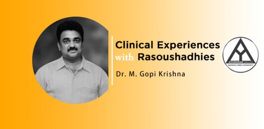 Lecture on “Clinical Experiences with the drugs of Rasa Shastra” by Dr. M. Gopi krishna