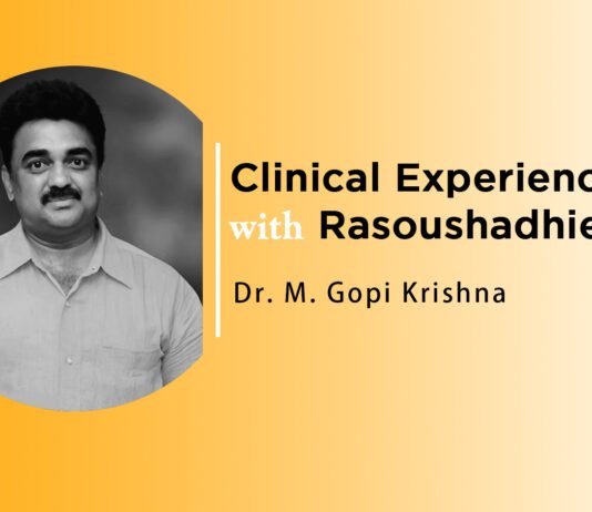 Lecture on “Clinical Experiences with the drugs of Rasa Shastra” by Dr. M. Gopi krishna