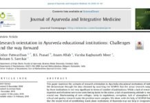 Research orientation in Ayurveda educational institutions: Challenges and the way forward