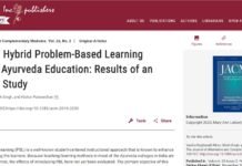 Hybrid Problem-Based Learning Modules in Ayurveda Education