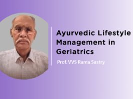 Lecture on ‘Ayurvedic lifestyle management in geriatrics’ by- Prof. VVS Rama Sastry