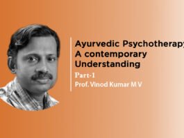 Lecture on ‘Ayurvedic Psychotherapy-A contemporary understanding’ (Part-1) By- Prof. Vinod Kumar M V