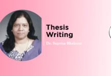 Lecture on ‘Thesis Writing’ By- Dr. Supriya Bhalerao