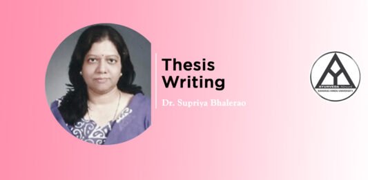 Lecture on ‘Thesis Writing’ By- Dr. Supriya Bhalerao