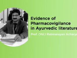 Lecture on “Evidence of Pharmacovigilance in Ayurvedic literature” By- Prof. (Vd.) Rabinarayana Acharya