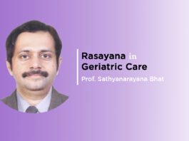 Lecture on “Rasayana in Geriatric Care” By-Dr. Sathyanarayana Bhat