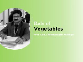 Lecture on “Role of Vegetables” By – Prof. Vd. Rabinarayan Acharya