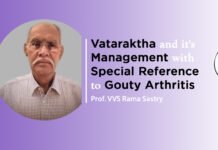 Lecture on “Vataraktha and It’s Management with Special Reference To Gouty Arthritis” By- Dr. VVS RAMA SASTRY