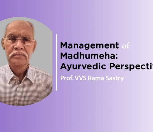 Lecture on “Management of Madhumeha: Ayurvedic Perspective” By- Dr. VVS Rama Sastry