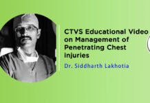“Management of penetrating chest injuries : An integrative insight” – Prof. Siddharth Lakhotia, Dr. Ashish Sharma and Prof. Shivji Gupta