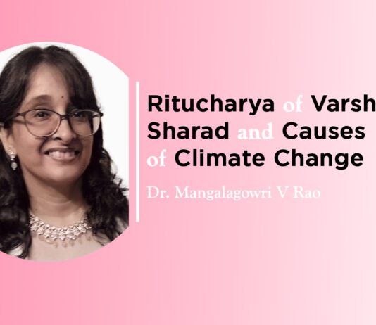 Lecture on “Ritucharya of Varsha, Sharad and Causes of Climate Change” By- Dr. Mangalagowri V Rao