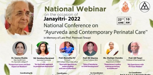 Webinar on: “Role of Ayurveda in mother and child health”