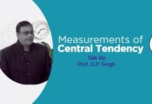 “Measurements of Central Tendency” Talk by Prof. GP Singh