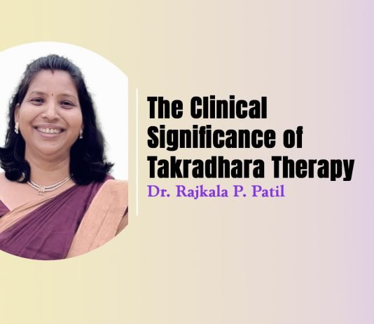 Module on “The Clinical Significance of Takradhara Therapy” Talk By- Dr. Rajkala P. Patil