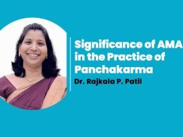 Module on “Significance of AMA in the Practice of Panchakarma” Talk By- Dr. Rajkala P. Patil